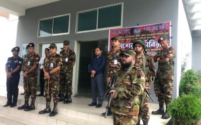 মুলাদীতে সেনাবাহিনীর সঙ্গে থানা পুলিশের মতবিনিময়, দায়িত্ব পালনের তাগিদ