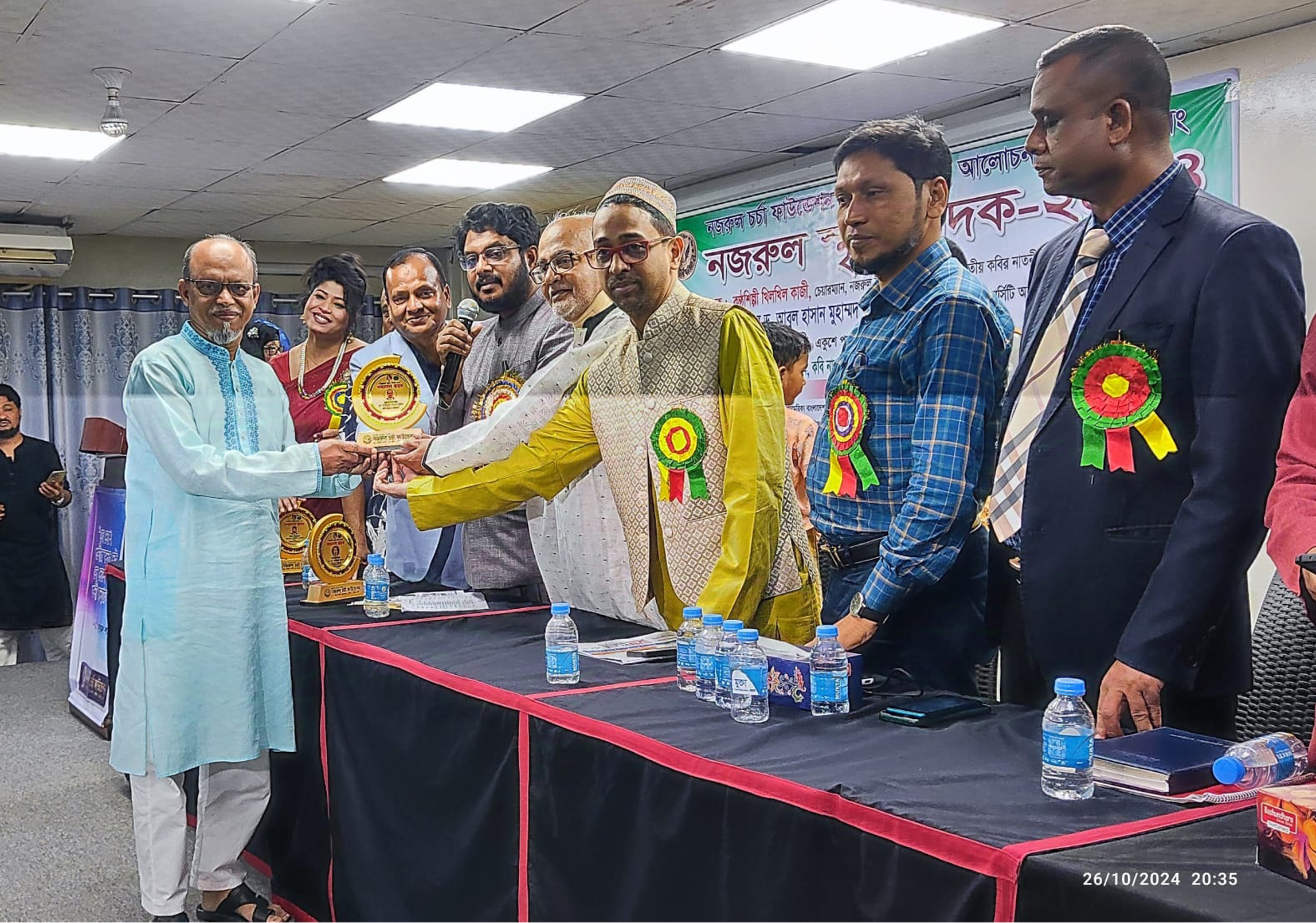 নজরুল স্মৃতি পদক-২০২৪ পেলেন মুলাদীর  মাহাবুবুর রহমান