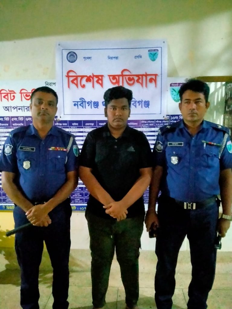 নবীগঞ্জে ছাত্রলীগ নেতা মাহি পুলিশের হাতে গ্রেফতার- আদালতের মাধ্যমে জেল হাজতে