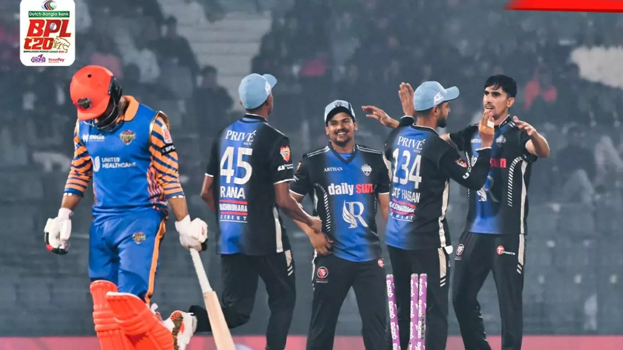 শেষের রোমাঞ্চে জিতল রংপুর