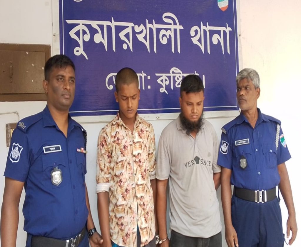 নৈশপ্রহরী মাথায় অস্ত্র ঠেকিয়ে ও হাত – পা বেঁধে ডাকাতি, গ্রেপ্তার ২
