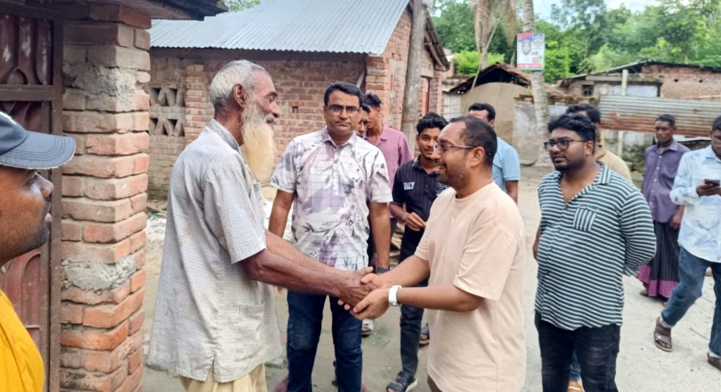 কোটচাঁদপুরে গণসংযোগ, তারেক রহমানের বার্তা পৌঁছে দিলেন মেহেদি হাসান রনি