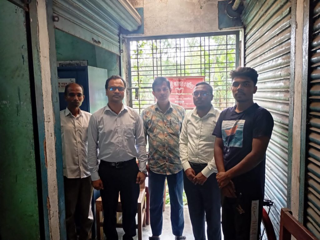 জাতীয় গ্রন্থ কেন্দ্র কর্তৃক বে-সরকারী গ্রন্থাগার সমূহ পরিদর্শন।