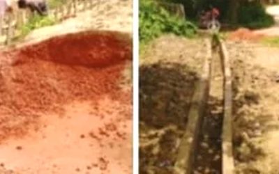দিনাজপুরে ড্রেন নির্মাণে অনিয়মের অভিযোগ
