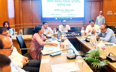 ময়মনসিংহে জেলা উন্নয়ন সমন্বয় কমিটির মাসিক সভা অনুষ্ঠিত