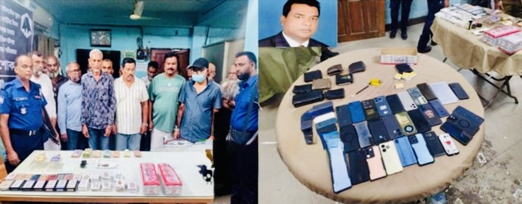 জুয়ার আসর থেকে টাঙ্গাইল সদর উপজেলা বিএনপির সভাপতিসহ আটক ৩৫ জন