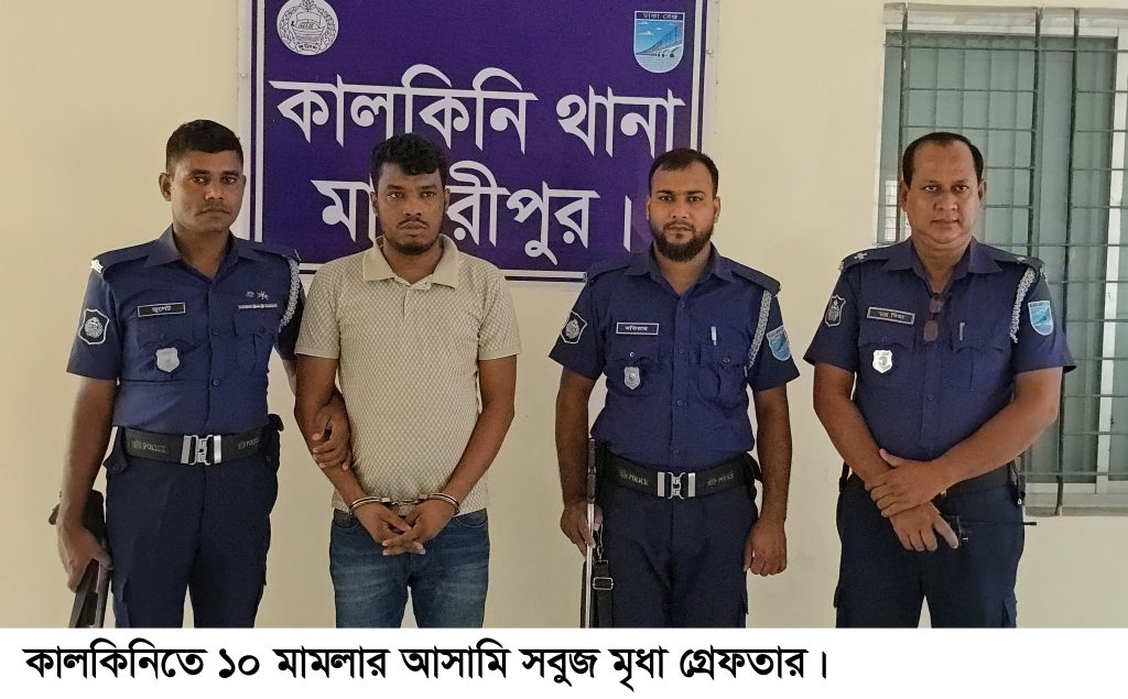কালকিনিতে ১০ মামলার আসামি গ্রেফতার