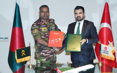 বাংলাদেশ সেনাবাহিনীর সঙ্গে টার্কিস এয়ারলাইন্সের সমঝোতা স্মারক স্বাক্ষর