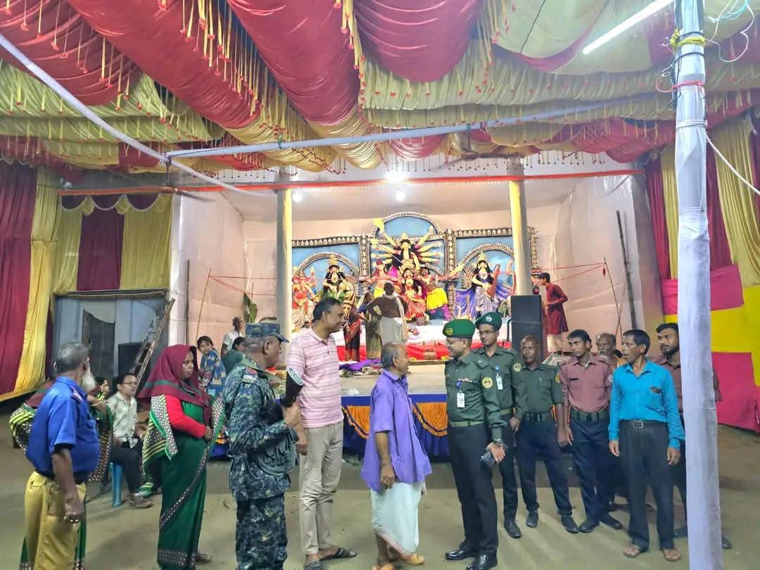 দিনাজপুরে ১৩টি উপজেলার পুজা মন্ডপে  আনসার ও ভিডিপি সদস্য মোতায়ন