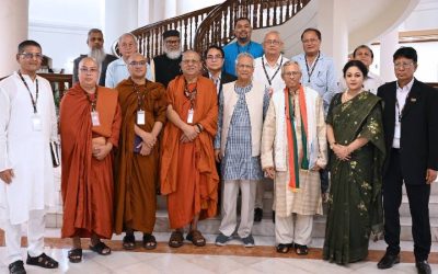 প্রবারণা পূর্ণিমা উপলক্ষে প্রধান উপদেষ্টার সঙ্গে বৌদ্ধ ধর্মীয় নেতাদের শুভেচ্ছা বিনিময়