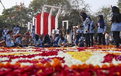 ভাষা শহীদদের প্রতি জাতির শ্রদ্ধাঞ্জলি