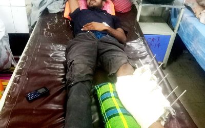 ধানমন্ডিতে দ্রুতগতির মোটরসাইকেলের ধাক্কায় পথচারী আহত