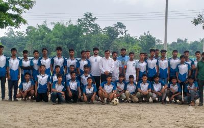 সৃষ্টি শিক্ষা পরিবারের ৩৪ বছর পদার্পণে প্রীতি ফুটবল ম্যাচ অনুষ্ঠিত