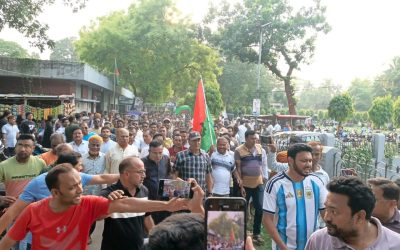 কুষ্টিয়ার দৌলতপুরে বি এন পির উদ্যোগে প্রতিবাদ  র‍্যালি অনুষ্ঠিত 