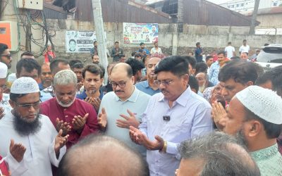 তুসুকা রোড থেকে স্কুইব রোড পর্যন্ত ইউনিব্লক সড়ক নির্মাণ কাজের আনুষ্ঠানিক উদ্বোধন 