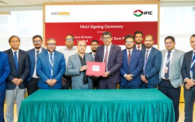 আইএফআইসি ব্যাংক ও অ্যাস্ট্রা এয়ারওয়েজের সমঝোতা স্মারক স্বাক্ষর