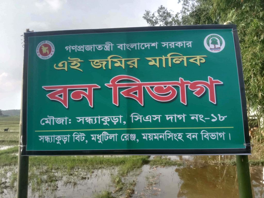 ঝিনাইগাতীতে বনবিভাগের উদ্ধারকৃত ৫একর বনের জমি ফের বেদখলে