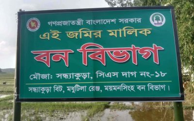 ঝিনাইগাতীতে বনবিভাগের উদ্ধারকৃত ৫একর বনের জমি ফের বেদখলে