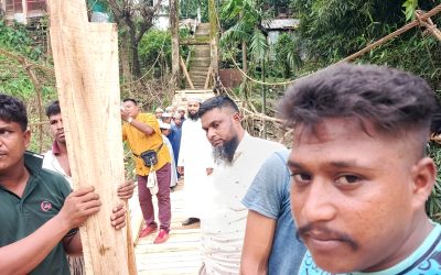 মানবতার উজ্জ্বল দৃষ্টান্ত: নিজস্ব অর্থায়নে ঝুলন্ত সেতু নির্মাণ করলেন বিশিষ্ট ব্যবসায়ী জসিম উদ্দিন সওদাগর