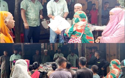 আলীকদমে বন্যাদুর্গত ৩০ পরিবারের মাঝে চাল বিতরণ করেছে সজজা