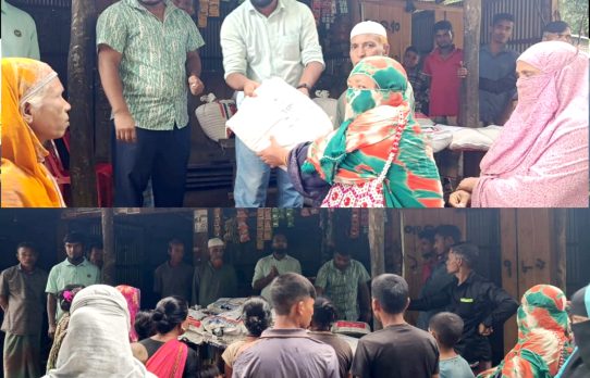 আলীকদমে বন্যাদুর্গত ৩০ পরিবারের মাঝে চাল বিতরণ করেছে সজজা