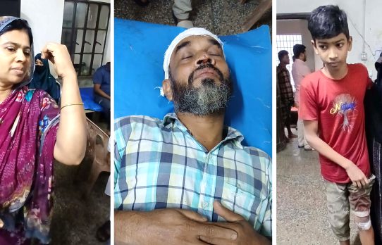 বাকেরগঞ্জে জমি নিয়ে বিরোধে সংঘর্ষ, নারী ও শিশুসহ একই পরিবারের ৪ জন আহত