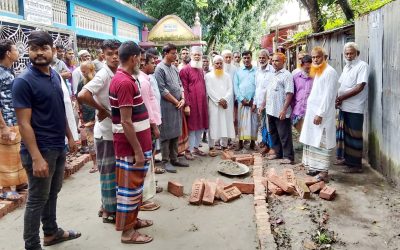 বিএনপি নেতা আব্দুল লতিফের স্মরণে সিংড়ায় এমপি আনুর বরাদ্দে ১১০ ফুট এইচবিবি রাস্তা সংস্কার