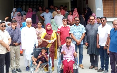পঞ্চগড় সদর উপজেলার বিভিন্ন ইউনিয়নের দুঃস্থ, অসহায়, প্রতিবন্ধী ব্যক্তি ও ছাত্র-ছাত্রীদের সেলাই মেশিন, হুইল চেয়ার, বাইসাইকেল ও চার্জার ভ্যান বিতরণ