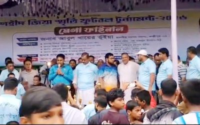 রায়পুরে শহীদ জয়িা স্মৃতি ফুটবল র্টুনামন্টে-২০২৬ এর ফাইনাল অনুষ্ঠতি, চ্যাম্পয়িন রায়পুর পৌর একাদশ