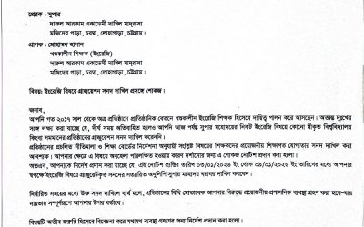 সনদপত্র নিয়ে প্রশ্ন: দারুল আরকাম একাডেমি দাখিল মাদ্রাসার এক খণ্ডকালীন শিক্ষককে শোকজ