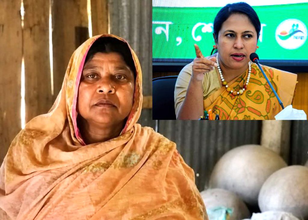 গৃহহীন বিধবা নারীর পাশে দাঁড়ালেন শেরপুরের জেলা প্রশাসক মিজ্ ফরিদা ইয়াসমিন